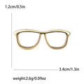 Polished Eyeglass Frame Brooch in Three Metal Tones view 4