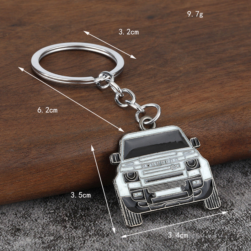 Metal Enamel Car Shape Keychain Gift Accessory