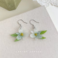 Assorted Multi-Style Pearl Stone Flower Drop Earrings 16 Variants view 12