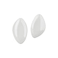 Cream Geometric Resin Disc Stud Earrings in Two Finishes view 5