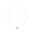 Gold Tone Teardrop Pendant Long Chain Lariat Necklace view 5