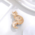 Red Gold Tone Fox Crystal Enamel Six Designs Metal Brooch Pin view 3