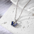 Silver Tone Blue Moon Heart Butterfly and Star Pendant Necklaces view 4