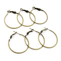 Round Hoop Earring Findings in Assorted Sizes and Finishes view 3
