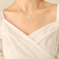 Initial Letter Y Lariat Necklace Disc And Dangle Charm view 9