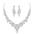 Black Silver Tone Pearl Crystal Scroll Crystal Pearl Look Metal Necklace view 6