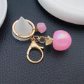 Pink-Led Six-Color Iridescent Apple Keychain Collection view 4