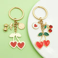 Strawberry and Cherry Charm Keychains Featuring Red Strawberry Across 51 Variations view 3