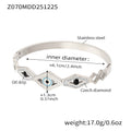 Crystal Motif Bangle Collection in Nine Gold and Silver Styles view 8