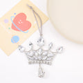 Rhinestone Crown Hanging Ornament Metal Christmas Tree Charm view 3
