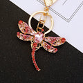 Jeweled Dragonfly Keychains with Fortune Cords and Loose Heart Loops view 4