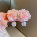 Floral Statement Earrings in Nine Soft Color Designs view 11