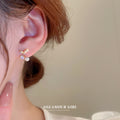 Gold-Tone Cherry Pearl Stud Earrings For Women Jewelry view 3