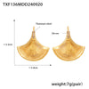 Gold Fan Earrings