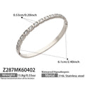 Crystal Hinged Bangle Collection in Five Gold and Silver Tone Designs view 11