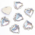Polished Heart Alloy Charms in 4 Styles for Jewelry Crafts view 6