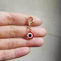 Mini Gold Tone Evil Eye Lobster-Clasp Charms in Six Colors view 2