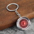 Metal Mesh Wheel Keychain In Six Color Combinations view 9