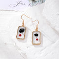 Gold Hook Resin Dried Flower Geometric Earrings 8 Styles view 5