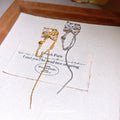 Butterfly Chain Tassel Ear Cuff Single Piece Two Colors view 2