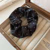 Black Polka Scrunchie