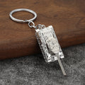 Metal Tank Model Keychain With Chain in Five Color Finishes view 6