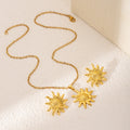 Sixty-One Gold Tone Sculptural Necklace and Earring Jewelry Sets view 11