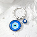 Blue Evil Eye Glass Cabochon Keychain 6 Pattern Styles view 8