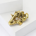 Abstract Kissing Couple Face Brooch Silver Gold Alloy Pin view 3