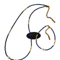 Blue Faceted Bead Pearl Gold Spacer Necklace Two Styles view 5