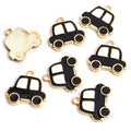 Enamel Car Charms in Five Colors and Two Metal Tones view 11