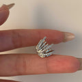 Silver Tone Crystal Wing Ear Cuff Metal Tone Jewelry view 6