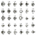 Antique Silver Spacer Bead Metal Beads with 32 Listed Options view 5