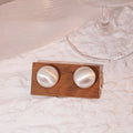 Matte Brushed Metal Ball Stud Earrings Gold Silver Two Sizes view 3