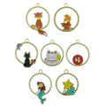 Gold-Tone Leaf and Mermaid Metal Charms with 4 Listed Options view 5