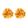 Fabric Hydrangea Duckbill Hair Clips Five Color Singles view 5