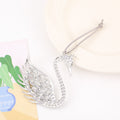 Silver Rhinestone Swan Dragonfly Christmas Hanging Ornaments view 3