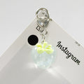 Transparent Cherry and Strawberry Heart-Clasp Charms in Eight Fruit Colors view 3