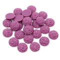 Textured Glitter Round Resin Cabochons in Assorted Colors view 3