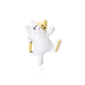 Dancing Cat Enamel Brooch Cartoon Pose Two Colorways view 1