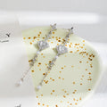 Silver Tone Star Heart and Long Chain Tassel Earrings view 4