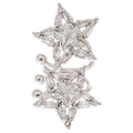 Silver Crystal Star Ear Cuff Statement Ear Jewelry view 5