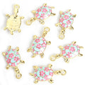 Patterned Enamel Turtle Jewelry Components For DIY Earrings And Bracelets Charms view 8