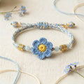 Crocheted Flower Bracelets In Five Colorful Floral Designs view 9