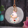 White-Duck Gray-Pom