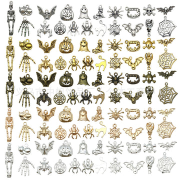 Gold-Tone Pumpkin Metal Charms with 6 Listed Options