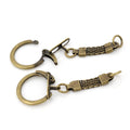 Key Ring Findings with Mesh Chain and Lobster Clasps view 3