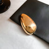 Gold Teardrop Brooch