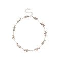 Silver Tone Beaded Chain And Tassel Necklaces Pendant Jewelry view 5