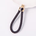 Heart Braided Cord Key Fob Gold Tone Metal Cap 7 Colors view 12